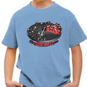 T shirt Moto Enfant - The Red Zone - Couleur Ciel - Taille 4 ans