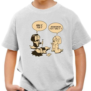 T-shirt enfant geek - Asticot Pulp - Couleur Blanc - Taille 4 ans