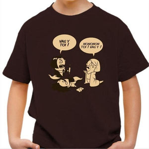 T-shirt enfant geek - Asticot Pulp - Couleur Chocolat - Taille 4 ans