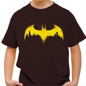 T-shirt enfant geek - Batman - Couleur Chocolat - Taille 4 ans