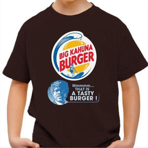 T-shirt enfant geek - Big Kahuna Burger - Couleur Chocolat - Taille 4 ans
