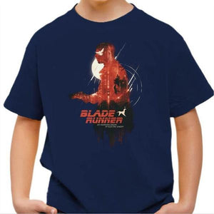 T-shirt enfant geek - Blade Runner - Couleur Bleu Nuit - Taille 4 ans