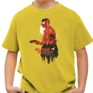 T-shirt enfant geek - Blade Runner - Couleur Jaune - Taille 4 ans