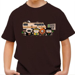 T-shirt enfant geek - Breaking Park - Couleur Chocolat - Taille 4 ans