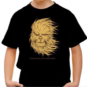T-shirt enfant geek - Chewboréal - Couleur Noir - Taille 4 ans