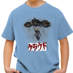 T-shirt enfant geek - Cloud X Akira - Couleur Ciel - Taille 4 ans