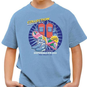 T-shirt enfant geek - Collection McFly - Couleur Ciel - Taille 4 ans