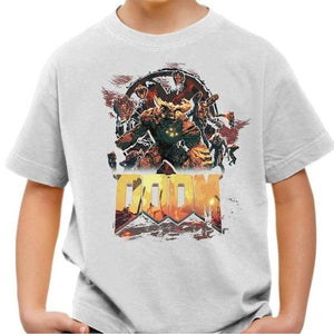 T-shirt enfant geek - DOOM New Generation - Couleur Blanc - Taille 4 ans