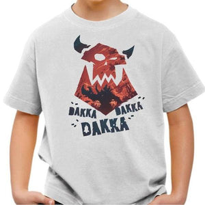 T-shirt enfant geek - Dakka ! - Couleur Blanc - Taille 4 ans