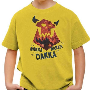 T-shirt enfant geek - Dakka ! - Couleur Jaune - Taille 4 ans