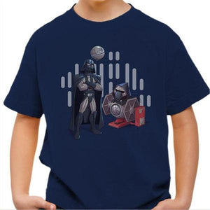 T-shirt enfant geek - Dark Grandpa - Couleur Bleu Nuit - Taille 4 ans