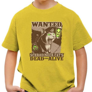 T-shirt enfant geek - Dead and Alive - Couleur Jaune - Taille 4 ans