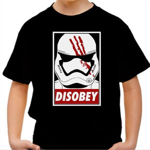 T-shirt enfant geek - Disobey - Couleur Noir - Taille 4 ans