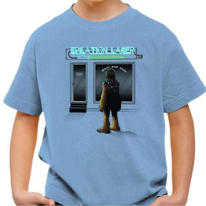 T-shirt enfant geek - Epilation Laser - Couleur Ciel - Taille 4 ans