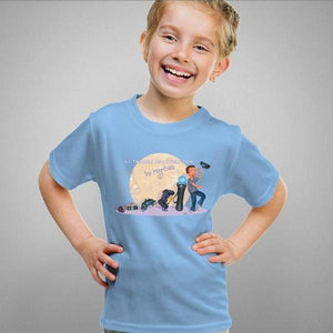 T-shirt enfant geek - Evolution - Couleur Ciel - Taille 4 ans