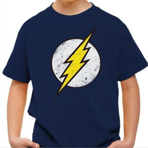 T-shirt enfant geek - Flash - Couleur Bleu Nuit - Taille 4 ans