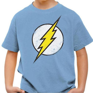 T-shirt enfant geek - Flash - Couleur Ciel - Taille 4 ans