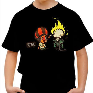 T-shirt enfant geek - Ghost Rider - Couleur Noir - Taille 4 ans