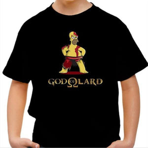 T-shirt enfant geek - God Of Lard - Couleur Noir - Taille 4 ans
