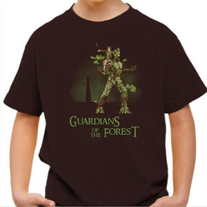 T-shirt enfant geek - Guardians - Couleur Chocolat - Taille 4 ans
