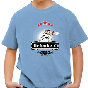 T-shirt enfant geek - Heiouken ! - Couleur Ciel - Taille 4 ans