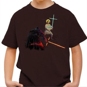 T-shirt enfant geek - Holy Wars - Couleur Chocolat - Taille 4 ans