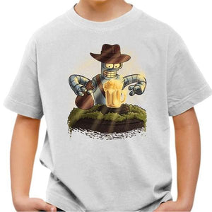T-shirt enfant geek - Indiana Bender - Couleur Blanc - Taille 4 ans