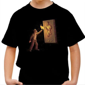 T-shirt enfant geek - Indiana Carbonite - Couleur Noir - Taille 4 ans