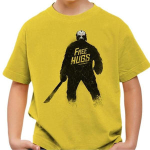 T-shirt enfant geek - Jason Hugs - Couleur Jaune - Taille 4 ans