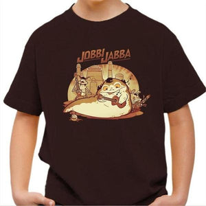 T-shirt enfant geek - Jobbi Jabba - Couleur Chocolat - Taille 4 ans