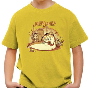 T-shirt enfant geek - Jobbi Jabba - Couleur Jaune - Taille 4 ans