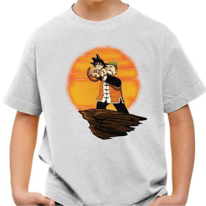 T-shirt enfant geek - King Goku Dragon ball - Couleur Blanc - Taille 4 ans