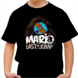 T-shirt enfant geek - Last Jump ! - Couleur Noir - Taille 4 ans