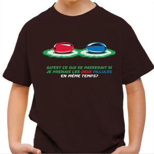 T-shirt enfant geek - Le choix - Couleur Chocolat - Taille 4 ans