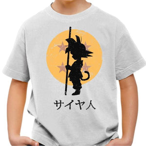 T-shirt enfant geek - Looking for the Dragon Ball - Couleur Blanc - Taille 4 ans