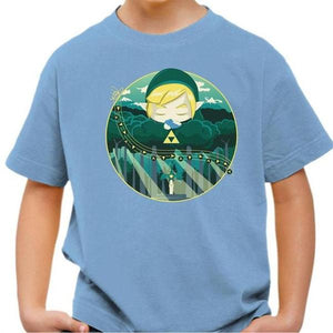 T-shirt enfant geek - Ocarina Song - Couleur Ciel - Taille 4 ans
