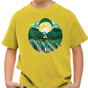 T-shirt enfant geek - Ocarina Song - Couleur Jaune - Taille 4 ans