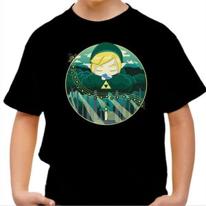 T-shirt enfant geek - Ocarina Song - Couleur Noir - Taille 4 ans