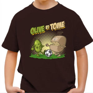 T-shirt enfant geek - Olive et Tome - Couleur Chocolat - Taille 4 ans