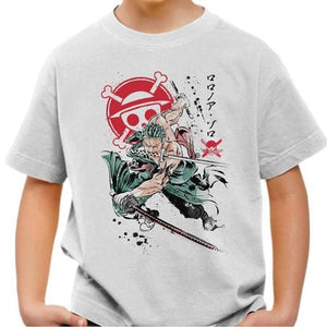 T-shirt enfant geek - Pirate Hunter - Couleur Blanc - Taille 4 ans