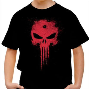 T-shirt enfant geek - Punisher - Couleur Noir - Taille 4 ans
