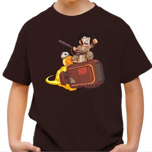 T-shirt enfant geek - SangoRey - Couleur Chocolat - Taille 4 ans