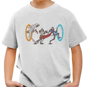 T-shirt enfant geek - Stranger Portal - Couleur Blanc - Taille 4 ans