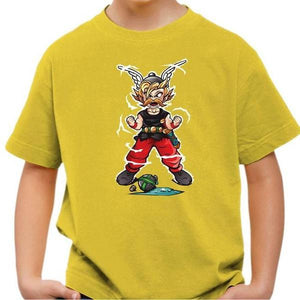 T-shirt enfant geek - Super Gaulois ! - Couleur Jaune - Taille 4 ans