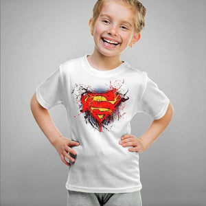 T-shirt enfant geek - Superman - Couleur Blanc - Taille 4 ans