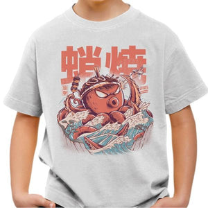 T-shirt enfant geek - Takoyaki attack - Couleur Blanc - Taille 4 ans