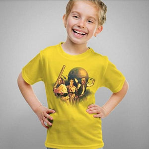 T-shirt enfant geek - The Big Starwarski - Couleur Jaune - Taille 4 ans