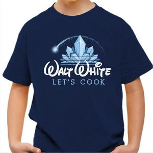 T-shirt enfant geek - Walt White - Couleur Bleu Nuit - Taille 4 ans