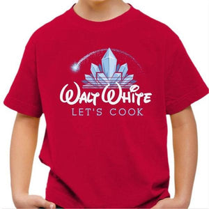 T-shirt enfant geek - Walt White - Couleur Rouge Vif - Taille 4 ans