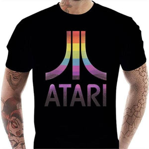 T-shirt geek homme - ATARI logo vintage - Couleur Noir - Taille S
